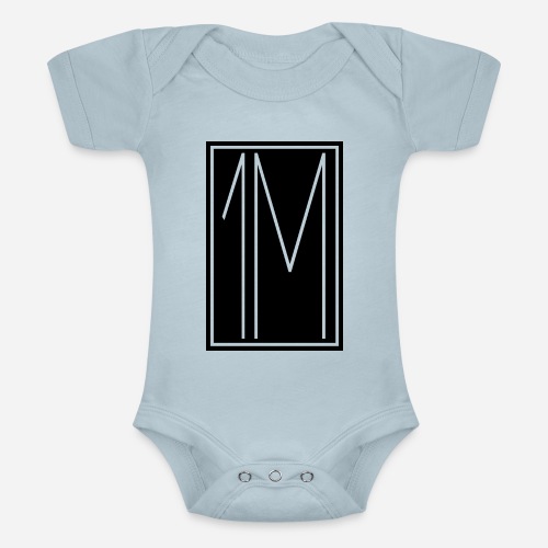 1M/One MVMNT Logo schwarz - Baby Tri-Blend-Kurzarm-Body