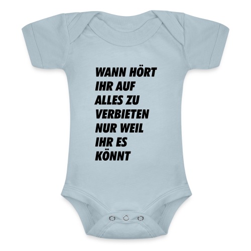 wanhoertihrauf - Baby Tri-Blend-Kurzarm-Body