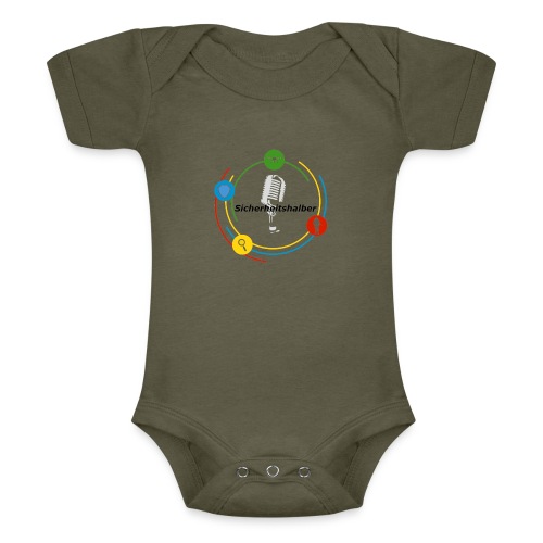 Sicherheitshalber Logo - Baby Tri-Blend-Kurzarm-Body
