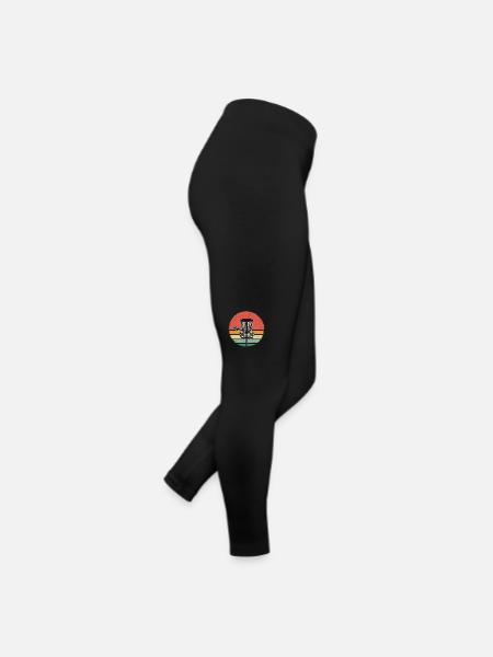 Frisbee Disc Golf - Legging en jersey Femme - noir - Droite