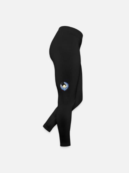 Whale Whales Ocean Blue Whale Humpback Whale - Women’s Jersey Leggings - black - Right