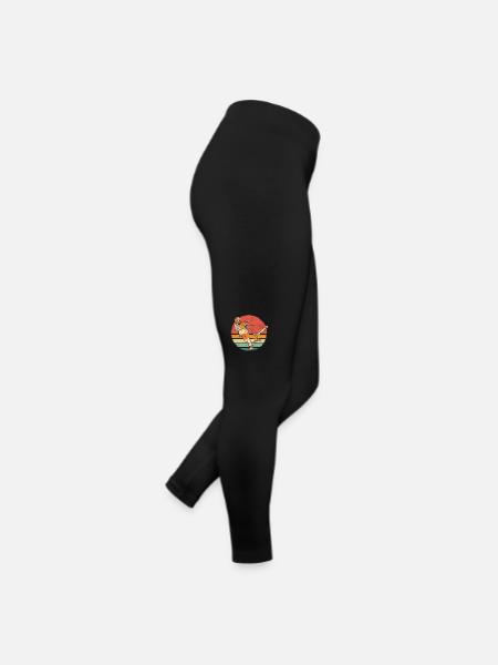 Stunt Scooter Scooter Skater Skating - Frauen Jersey Leggings - Schwarz - Rechts