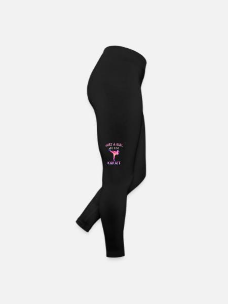Karaté Karaté Combattant Arts Martiaux - Legging en jersey Femme - noir - Droite