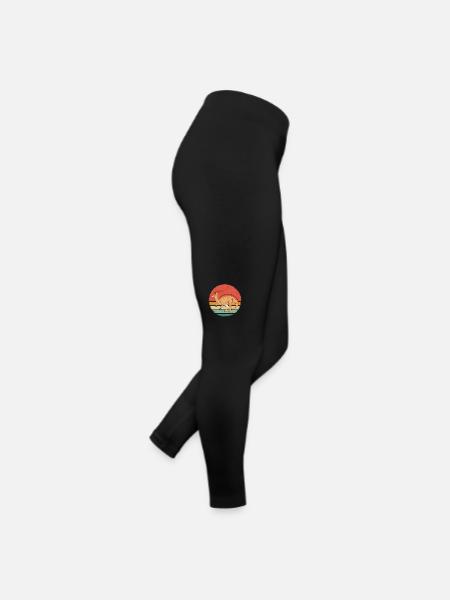 Parasaurolophus Dinosaurs - Women’s Jersey Leggings - black - Right