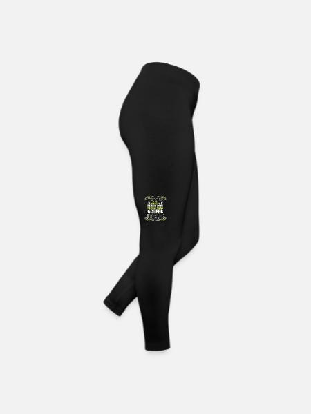 Golf Golfing Golfer Pitch Par Minigolf Sport - Women’s Jersey Leggings - black - Right
