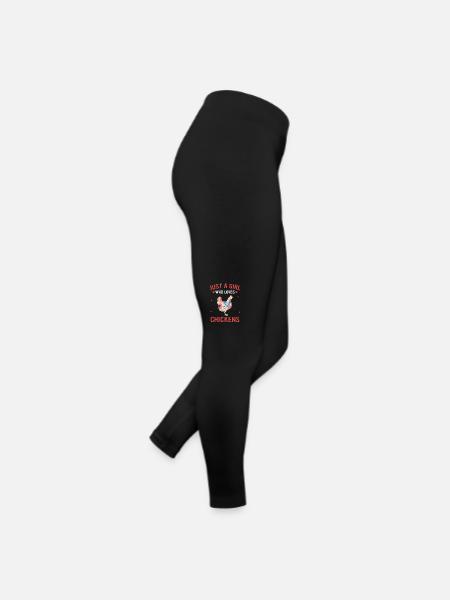 Poulet Poulets Ferme Animal Coq Éleveur Éleveur - Legging en jersey Femme - noir - Droite