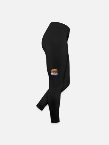 Planète Système solaire Espace astronomique - Legging en jersey Femme - noir - Droite