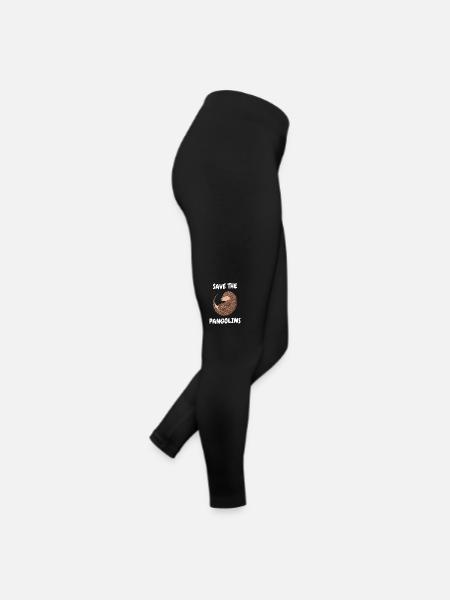 Pangolin Tier Pangoline vom Aussterben bedrohte Ar - Frauen Jersey Leggings - Schwarz - Rechts