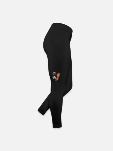 Don't Mind Me Just Hanging Around Squirrel - Frauen Jersey Leggings - Schwarz - Rechts