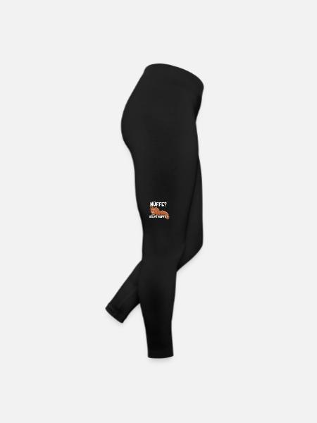 Nüffe Welfe Nüffe Grauhörnchen Squirrel - Frauen Jersey Leggings - Schwarz - Rechts