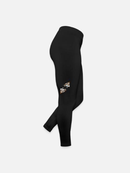 Raubkatze Königstiger Wildkatze Sibirischer Tiger - Frauen Jersey Leggings - Schwarz - Rechts