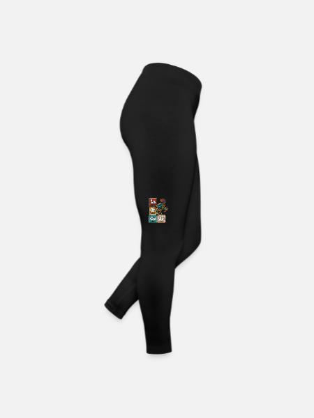 Lacrosse Tableau périodique des éléments Joueurs laxistes - Legging en jersey Femme - noir - Droite