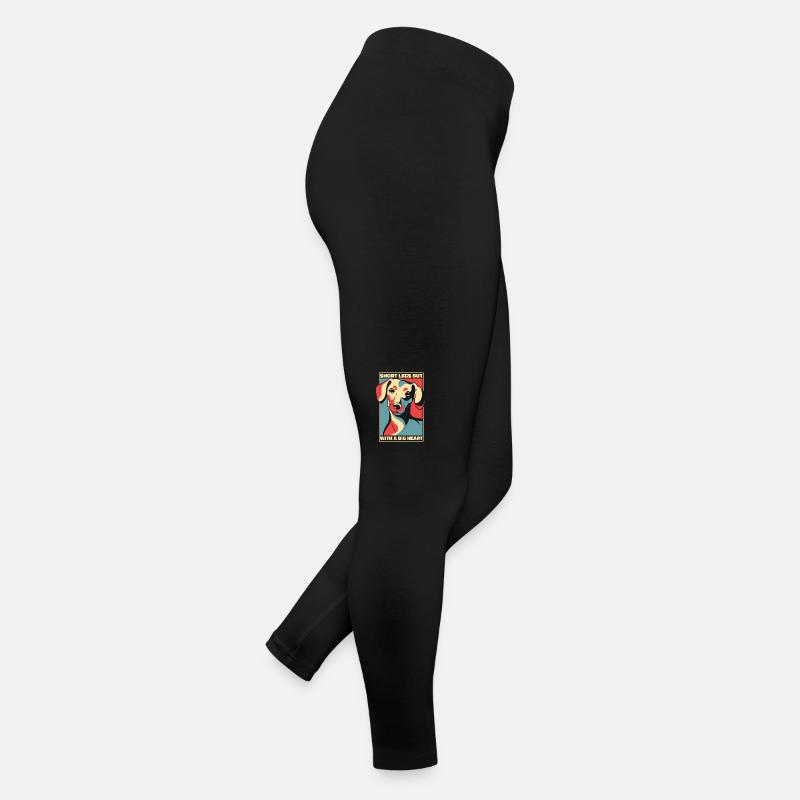 Perro salchicha Leggings de punto para mujer