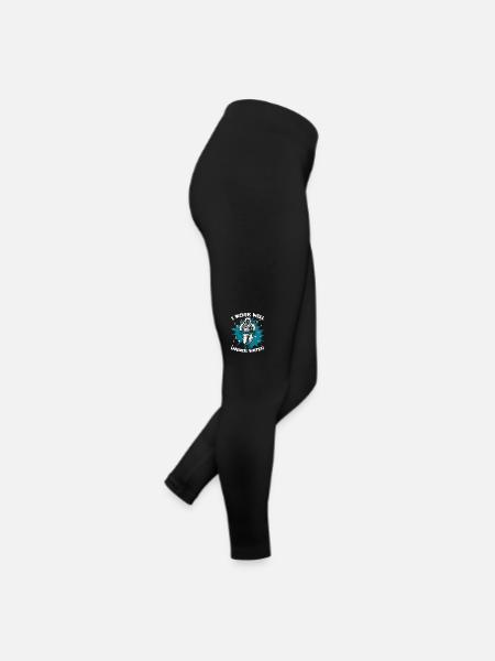 Je travaille bien sous masque de plongée aquatique - Legging en jersey Femme - noir - Droite