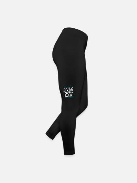 Plongée Légende Plongeurs Plongeurs Lunettes Plongeur - Legging en jersey Femme - noir - Droite