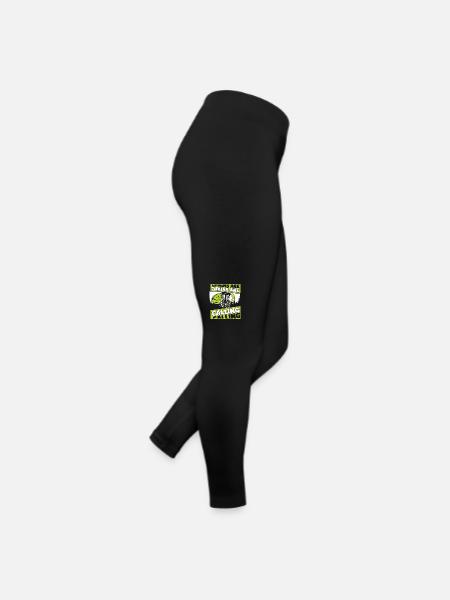 Chains Are Calling Basket Disc Disc Golfer - Women’s Jersey Leggings - black - Right