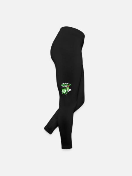 Geburtstagsgeschenk 10 Jahre Geburtstagskind - Frauen Jersey Leggings - Schwarz - Rechts