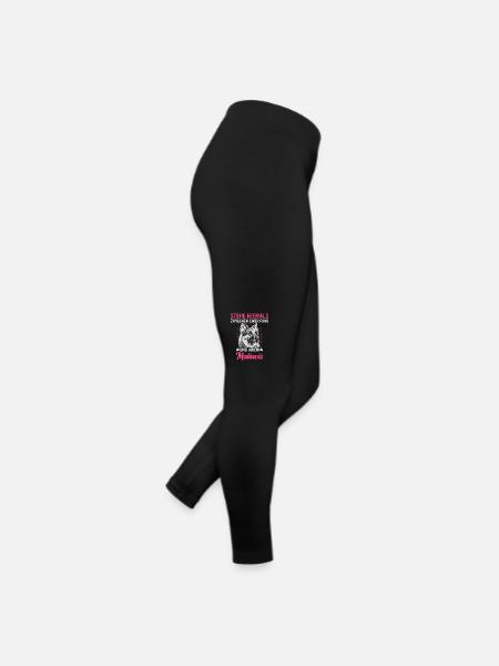 Malinois Belgischer Schäferhund Hund - Frauen Jersey Leggings - Schwarz - Rechts
