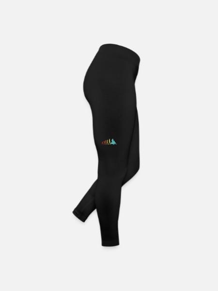 Snowmobile Evolution Snowmobile Motorschlitten - Frauen Jersey Leggings - Schwarz - Rechts