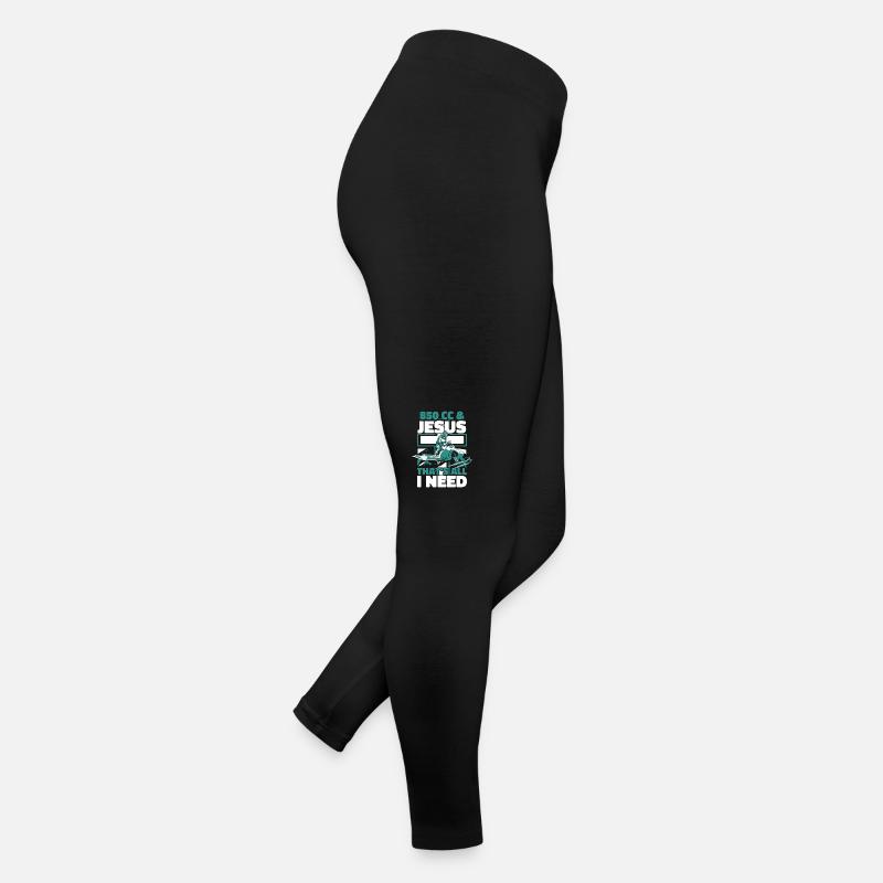 850 CC et Jésus c’est tout ce dont j’ai besoin en motoneige Legging en jersey Femme