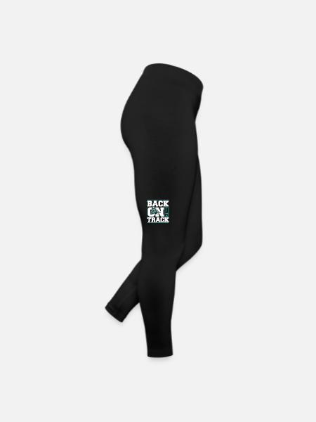 Back On The Track Schneemotorrad Snowmobile - Frauen Jersey Leggings - Schwarz - Rechts