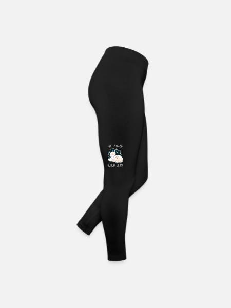 Alpaka Lama Alpakas Tier - Frauen Jersey Leggings - Schwarz - Rechts
