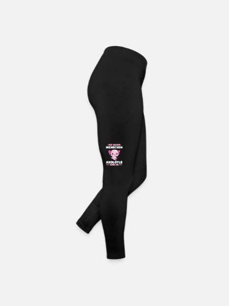 Axolotl Schwanzlurch Axolotls - Frauen Jersey Leggings - Schwarz - Rechts