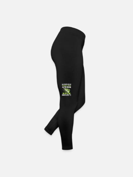 Angler Fischer Angeln Fischen Fisch - Frauen Jersey Leggings - Schwarz - Rechts