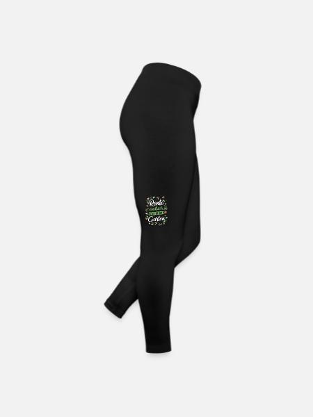 Ruhestand Rentner Rente Pension Renteneintritt - Frauen Jersey Leggings - Schwarz - Rechts