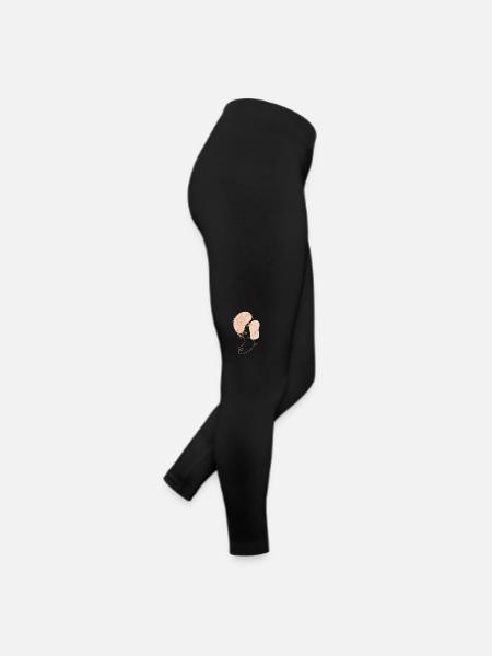 Lineart allotment jardin allotement jardin horticulture - Legging en jersey Femme - noir - Droite