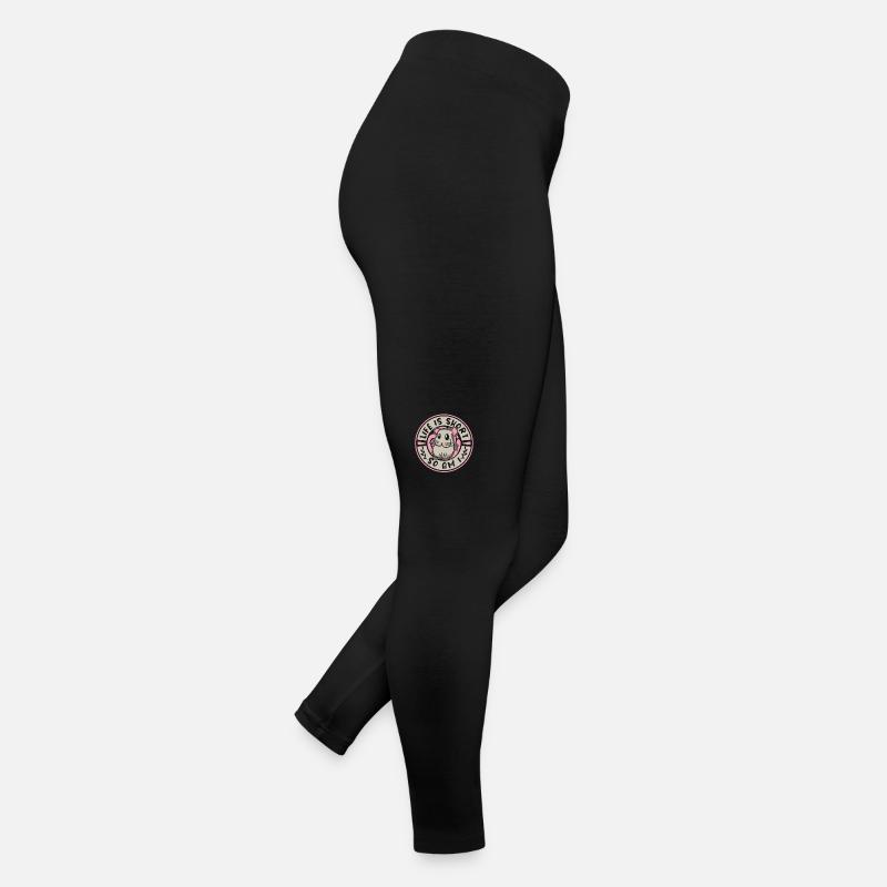 Life Is Short So Am I Kurzschwanz Langschwanz Frauen Jersey Leggings