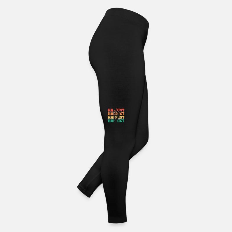 Harpist Silhouette Konzertharfe Harfenmusik Frauen Jersey Leggings