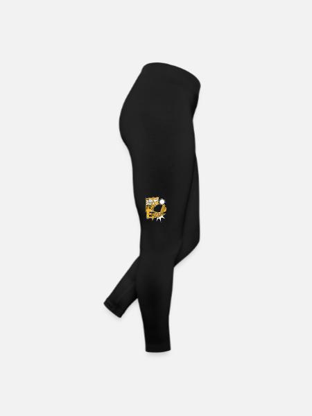 Posez-moi des questions sur les opérations informatiques de technologie de l’information - Legging en jersey Femme - noir - Droite