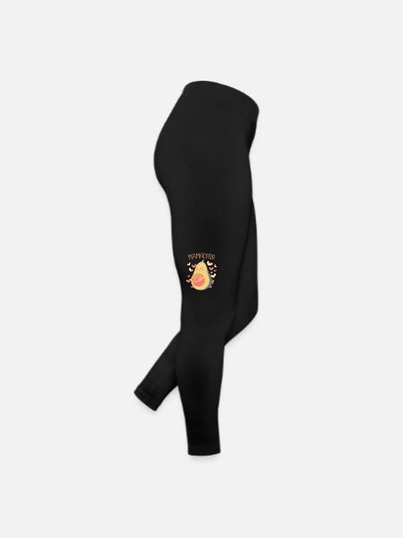 Avocado Frucht Vegan Vegetarier Veganer Avocados - Frauen Jersey Leggings - Schwarz - Rechts