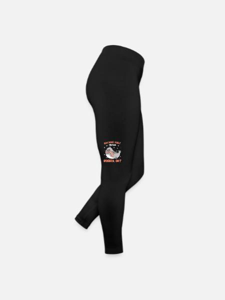 Robbe Robben Seerobbe Seelöwe Tier Seehund - Frauen Jersey Leggings - Schwarz - Rechts