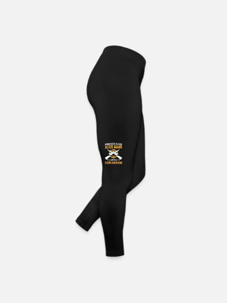 Sportschütze Schützenverein Sportschießen Schütze - Frauen Jersey Leggings - Schwarz - Rechts