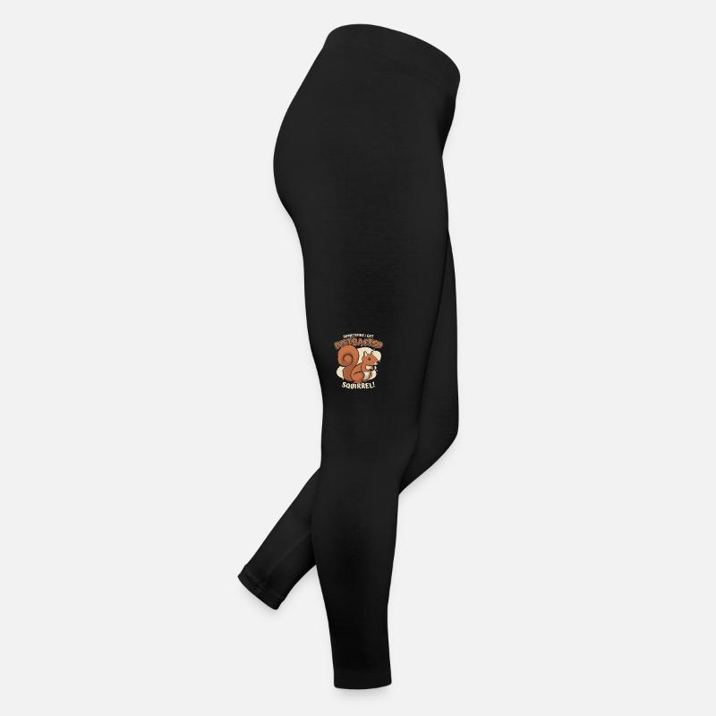 Sometimes I Get Distracted Grey Squirrel Women’s Jersey Leggings