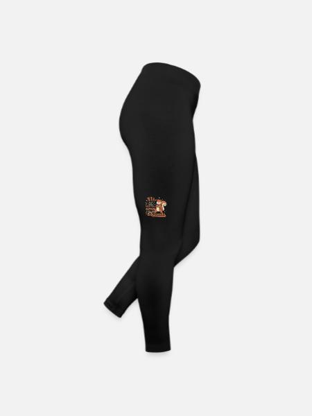 Ne pas avoir une courte durée d’attention Écureuil renard - Legging en jersey Femme - noir - Droite