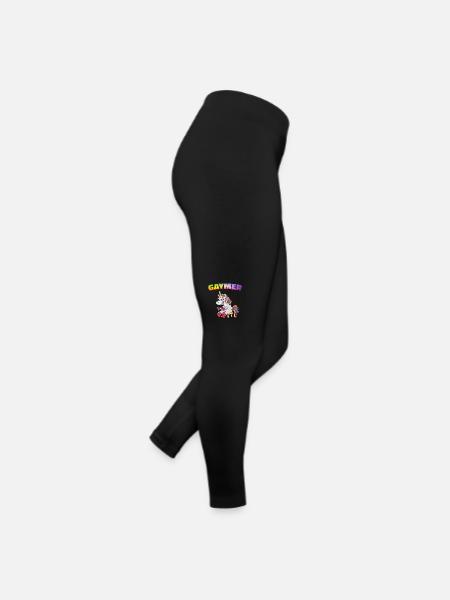Unicorn Unicorns Mythical Creatures Mystical - Women’s Jersey Leggings - black - Right