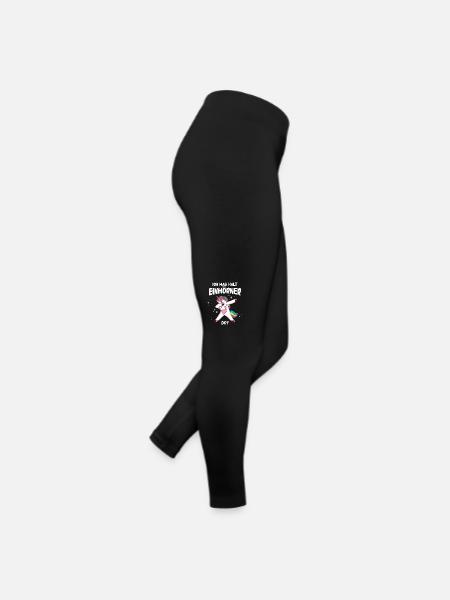 Einhorn Einhörner Fabelwesen Mystisch - Frauen Jersey Leggings - Schwarz - Rechts