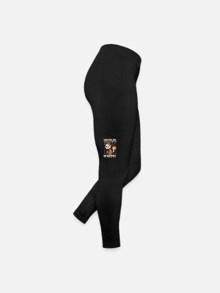 Your Bird Feed Is Empty Squirrel Fuchshörnchen - Frauen Jersey Leggings - Schwarz - Rechts