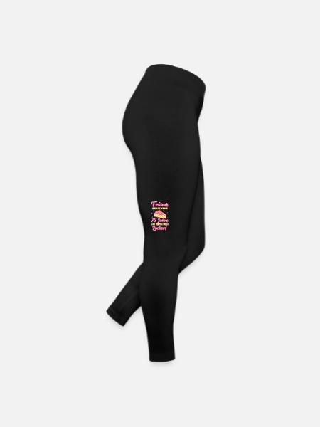 Geschenk 75 Jahre Geburtstagskind - Frauen Jersey Leggings - Schwarz - Rechts