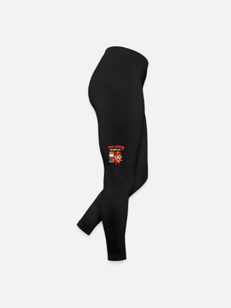 Cadeau 4 ans anniversaire garçon ou fille - Legging en jersey Femme - noir - Droite