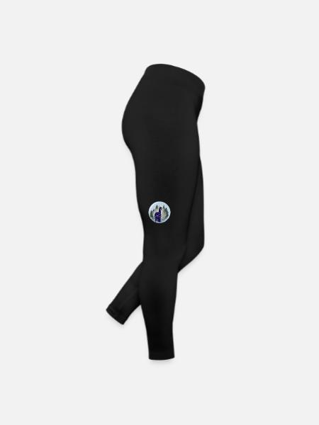 Lama Pako Huacaya Alpaga Éleveur Alpaga - Legging en jersey Femme - noir - Droite