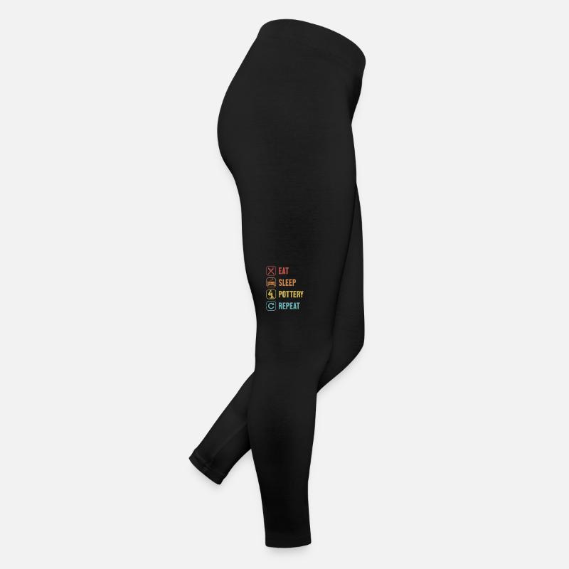 Manger Dormir Poterie Répéter Hobby Poterie Pro Roue Legging en jersey Femme