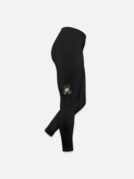 Rétro Agalychnis Callidryas Pet Lover Yeux rouges - Legging en jersey Femme - noir - Droite