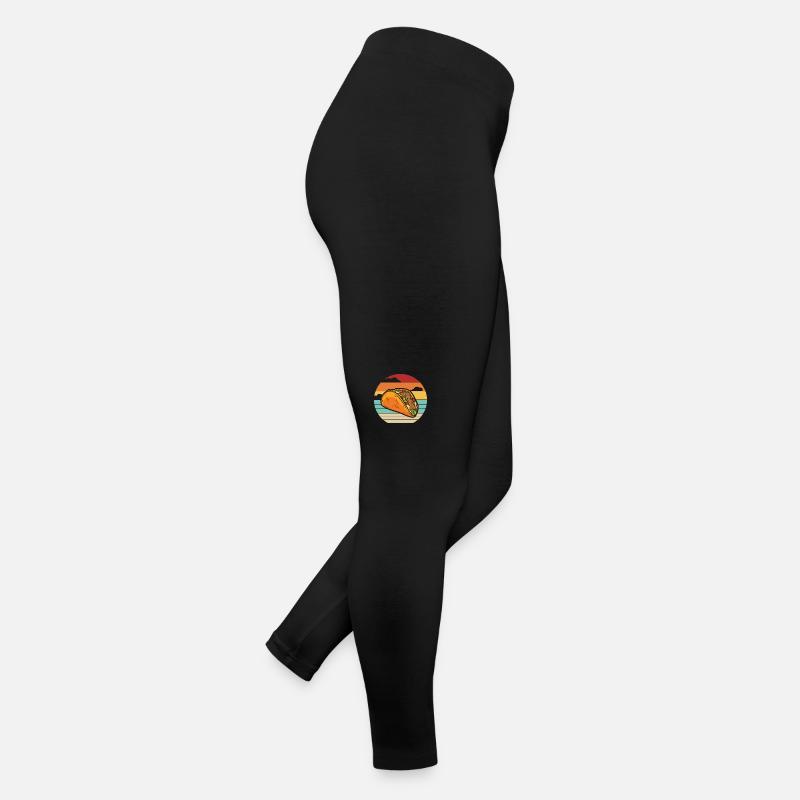 Retro Al Pastor Assaisonnement Hard Shell Taco Lover Legging en jersey Femme
