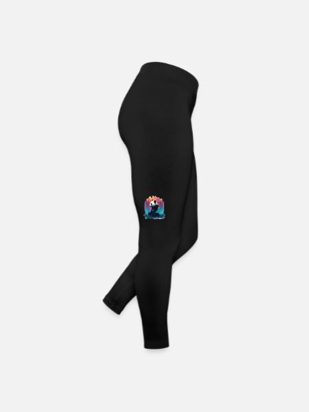 Panda Bear Friend Ailuropoda Melanoleuca Lover - Women’s Jersey Leggings - black - Right
