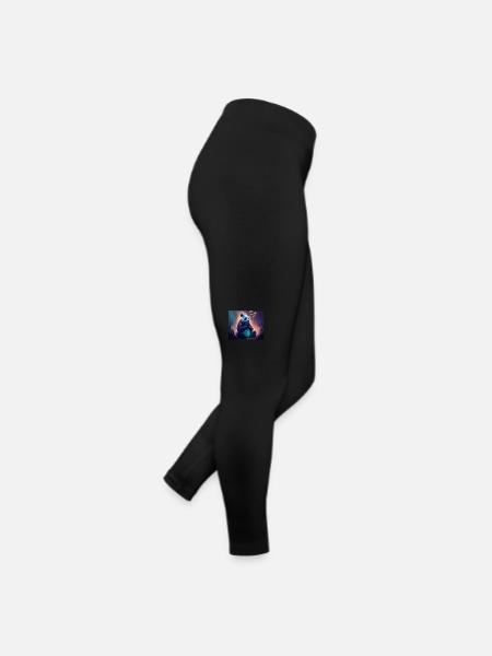 Panda Bear Friend Ailuropoda Melanoleuca Lover - Women’s Jersey Leggings - black - Right