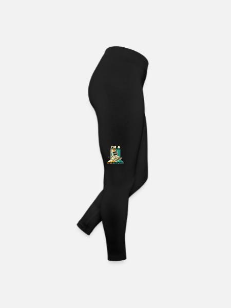 I'm A Programmer Click Softwareingenieur Coder - Frauen Jersey Leggings - Schwarz - Rechts